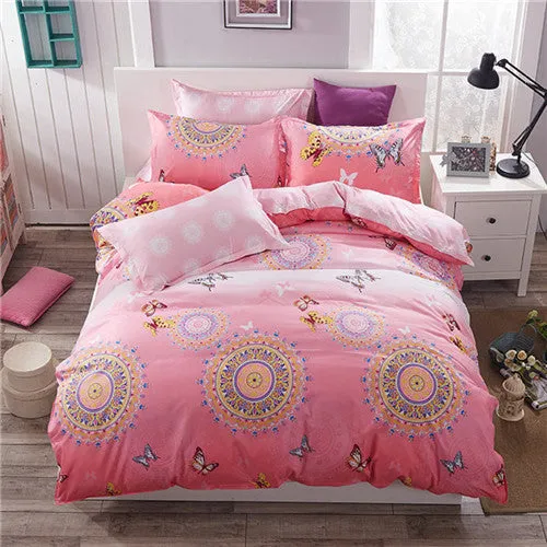 2017 new style fashion style queen/full/twin size bed linen set bedding set sale bedclothes duvet cover bed sheet pillowcases