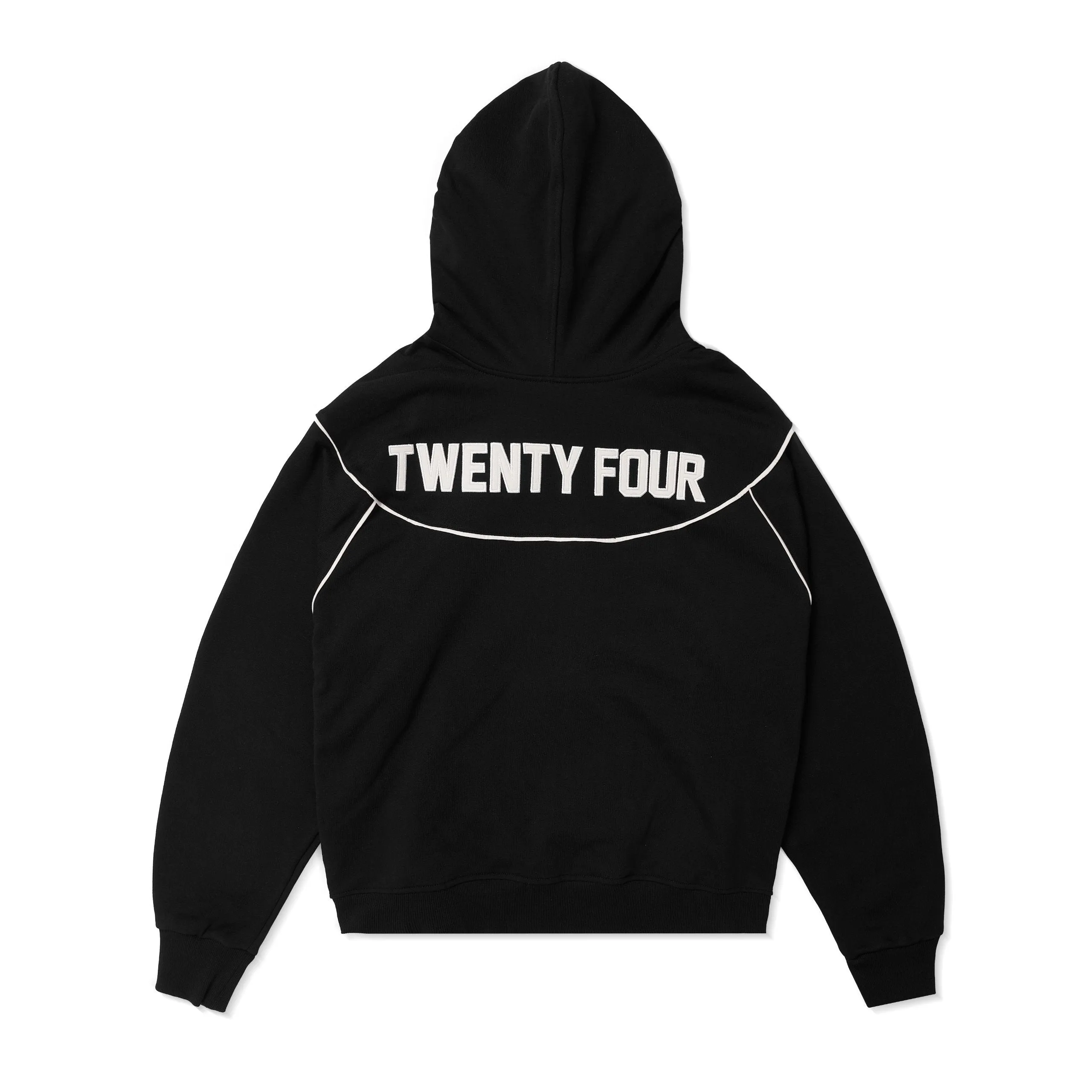 24 HOODIE - BLACK