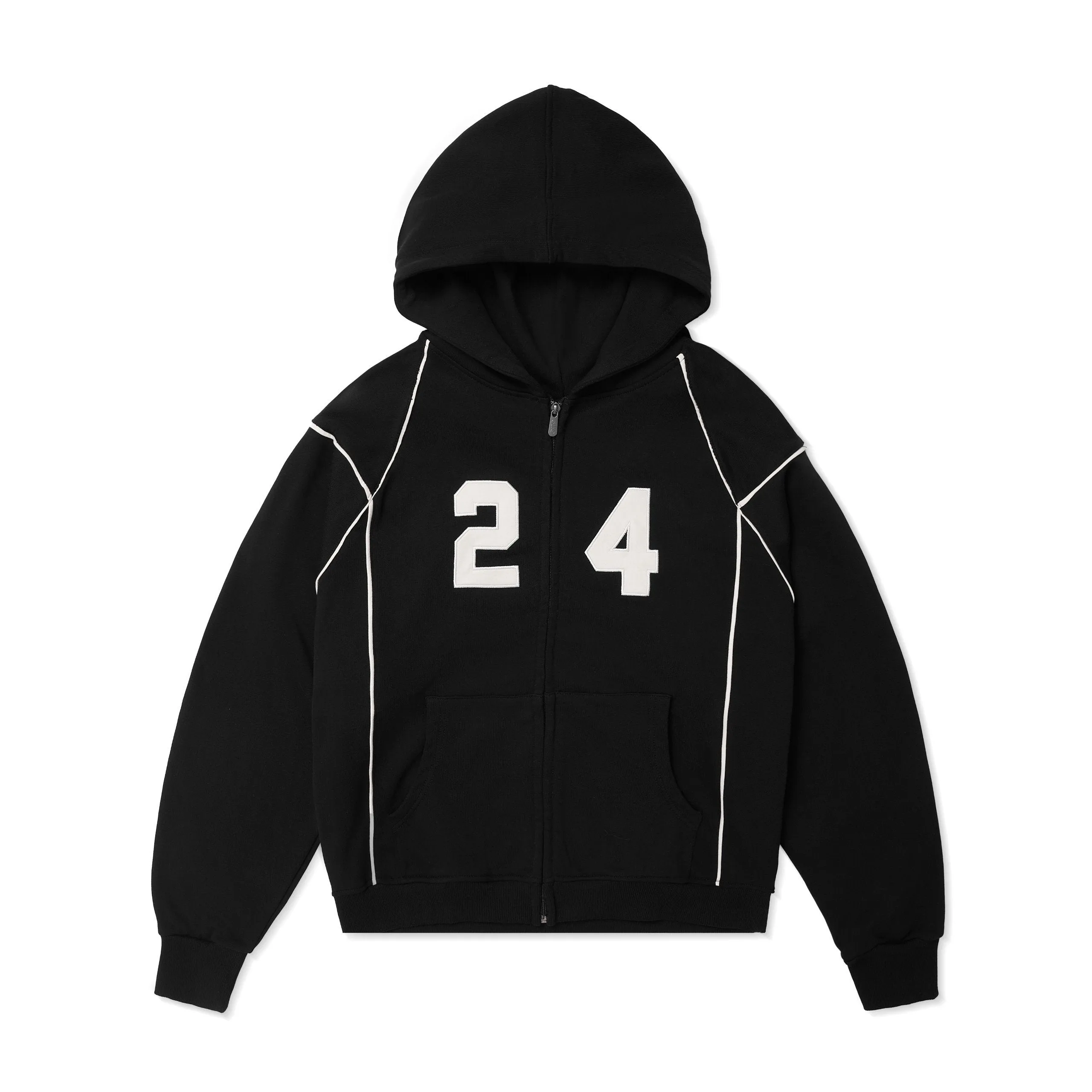 24 HOODIE - BLACK