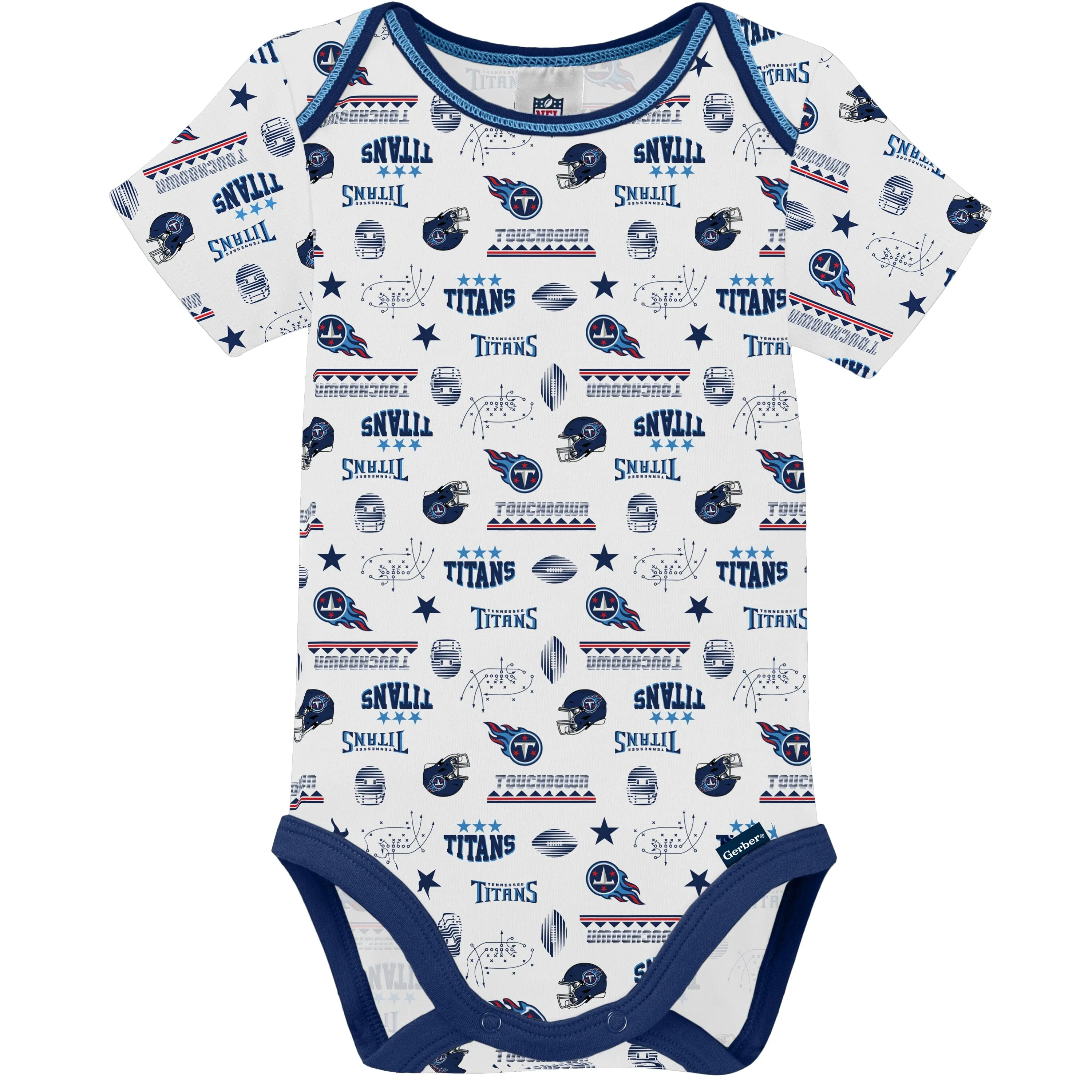 3-Pack Baby Boys Tennessee Titans Short Sleeve Bodysuits