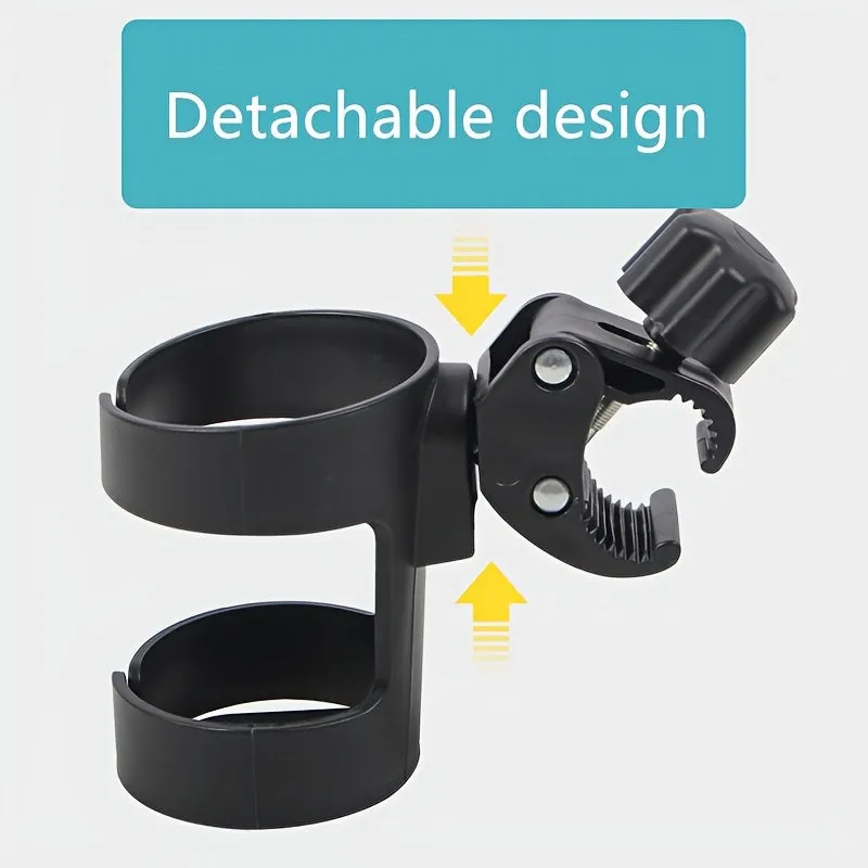 360 Rotatable Black Stroller Cup Holder