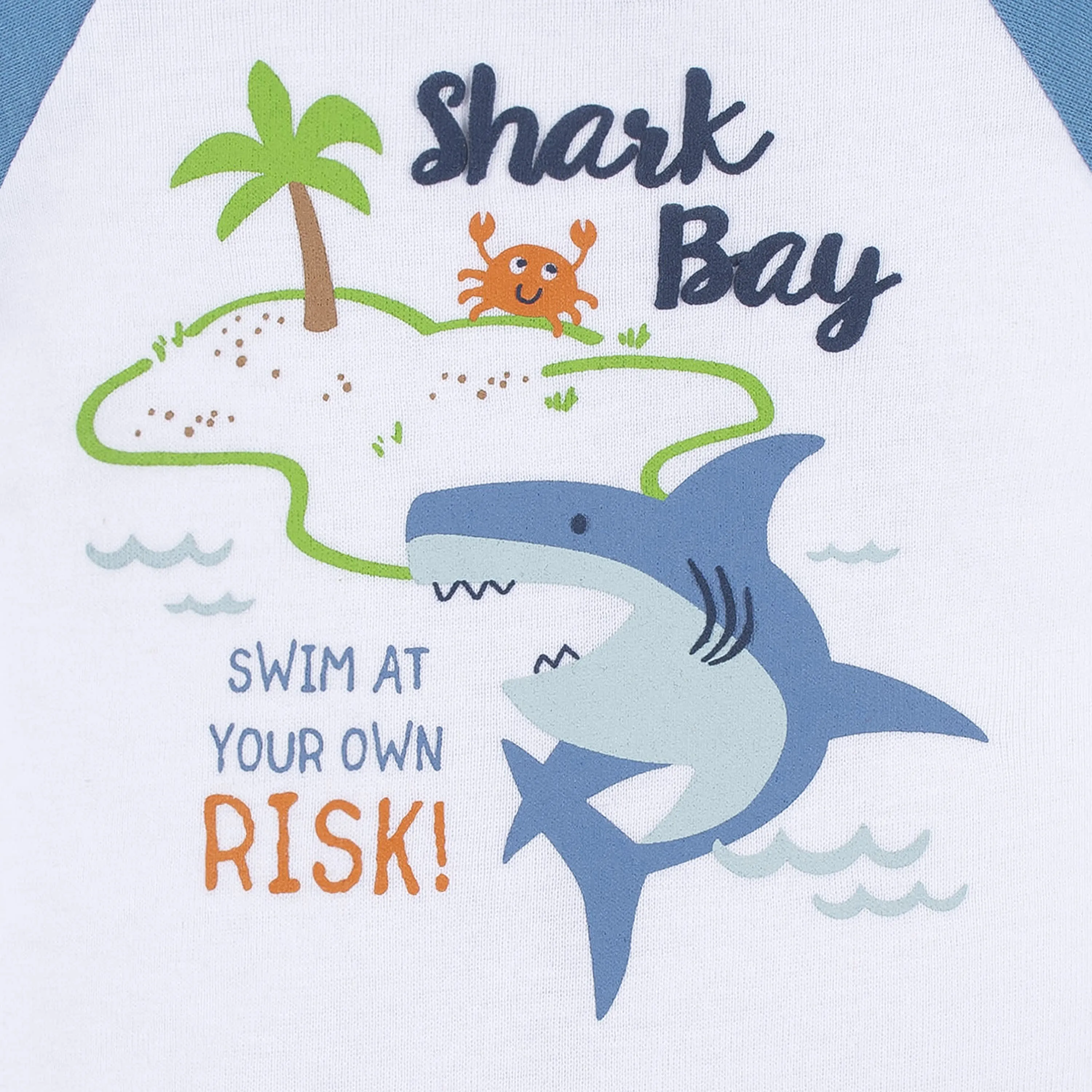 4-Pack Baby Boys Shark Bay Short Sleeve Onesies® Bodysuits