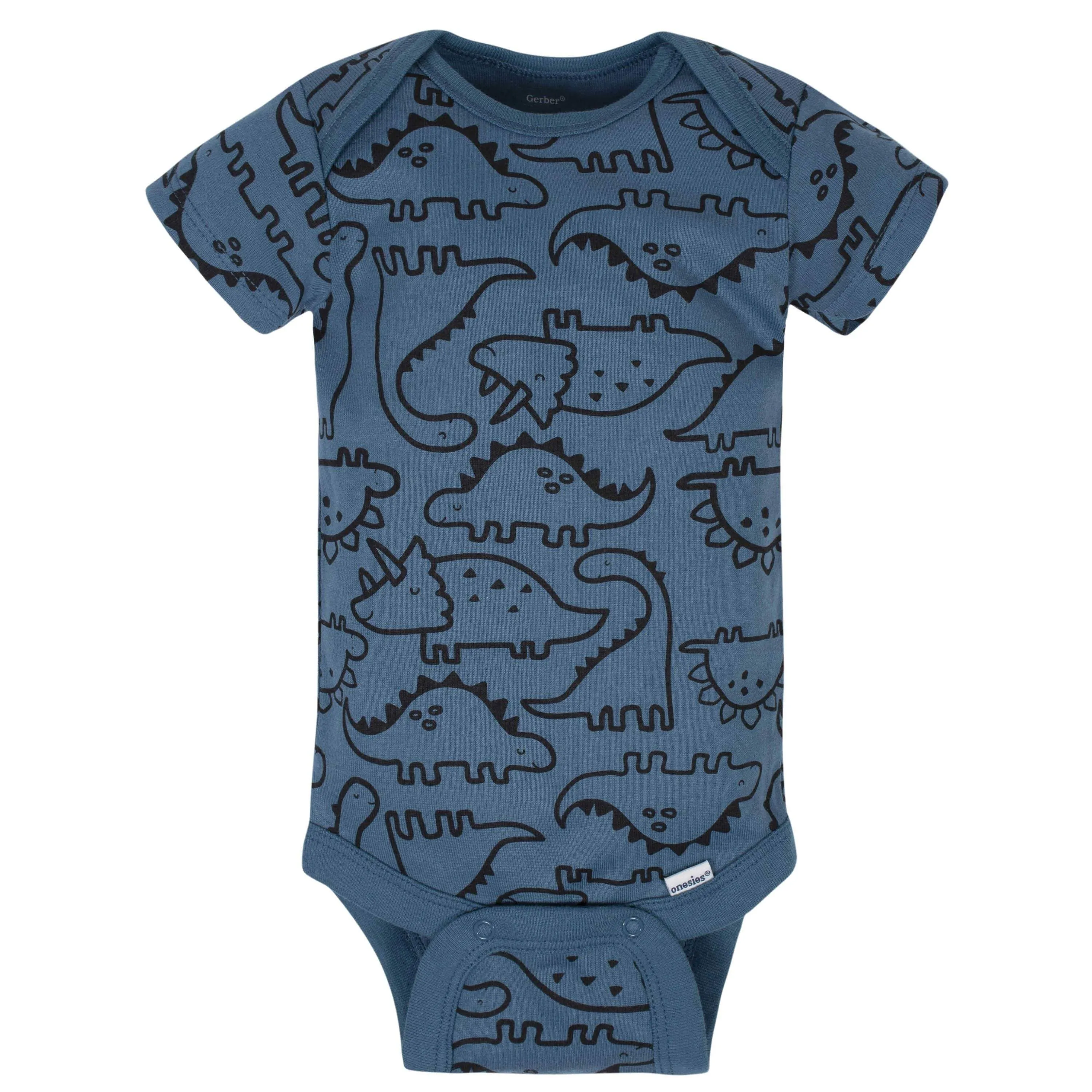 5-Pack Baby Boys Dino Short Sleeve Onesies® Bodysuits