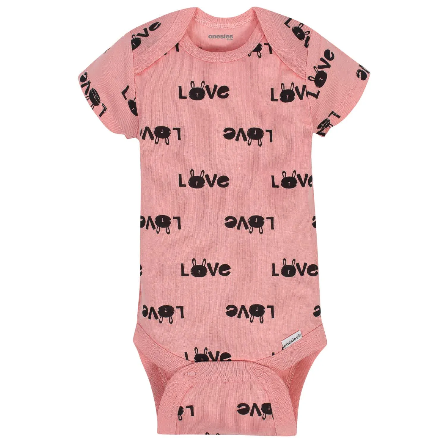 8-Pack Baby Girls Bunny Onesies® Brand Bodysuits