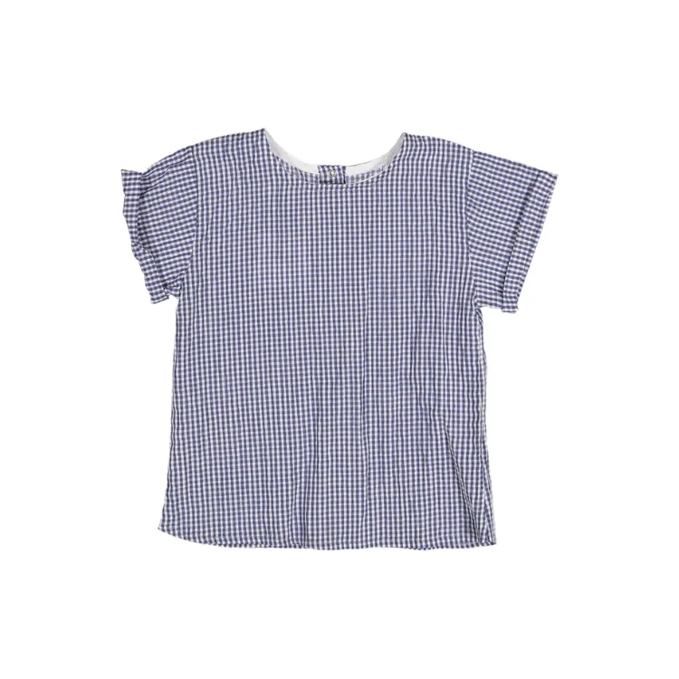 9003-BABY TOP-Blue Vichy