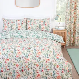 Amaryllis Floral Multi Reversible Duvet Set