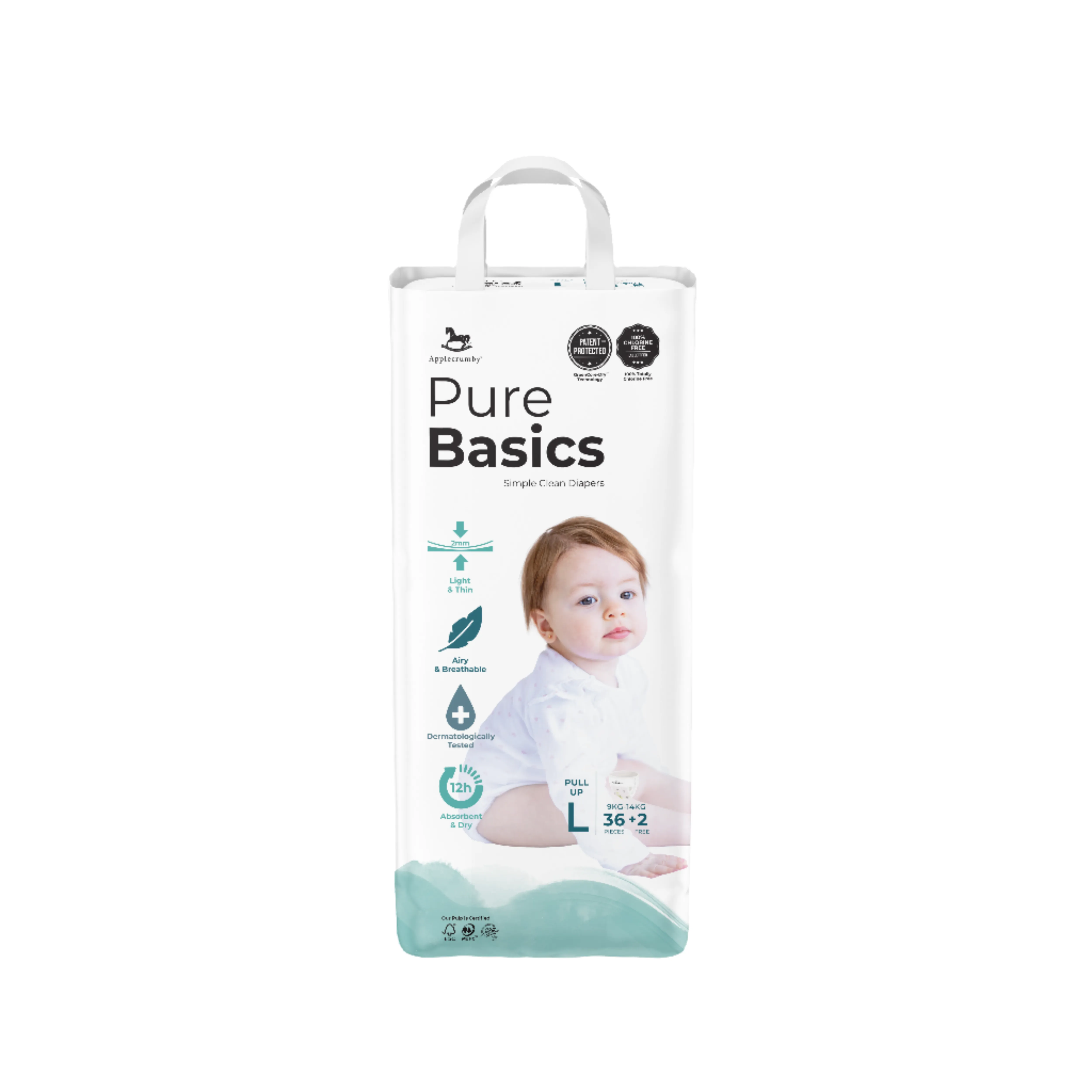 Applecrumby Purebasics Pull Up Diaper L36 2