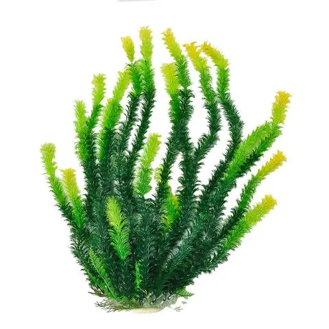 Aquatop Bushy Green With Light Tips Plastic Plant