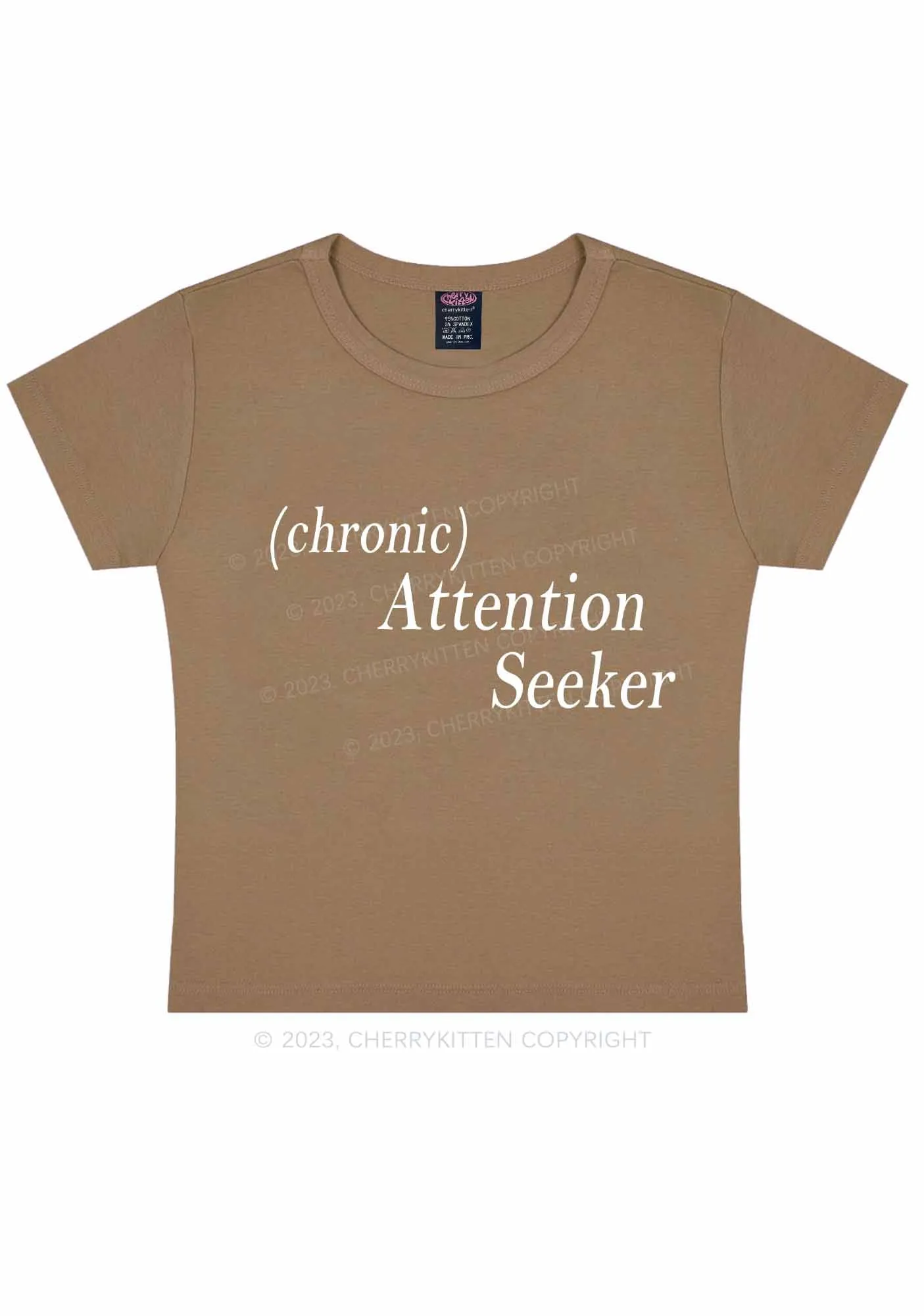 Attention Seeker Y2K Baby Tee Cherrykitten