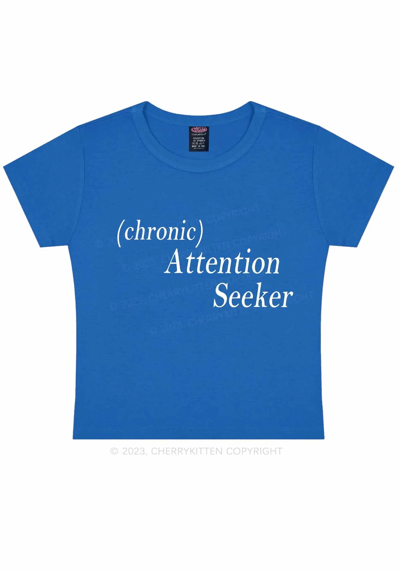 Attention Seeker Y2K Baby Tee Cherrykitten