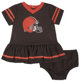 Baby Girls Cleveland Browns Dress & Diaper Cover Set