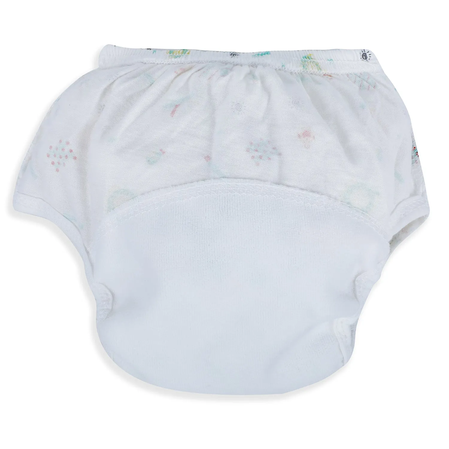 Baby Moo Abstract Letters Reusable Cloth Training Diaper Panty - Multicolour