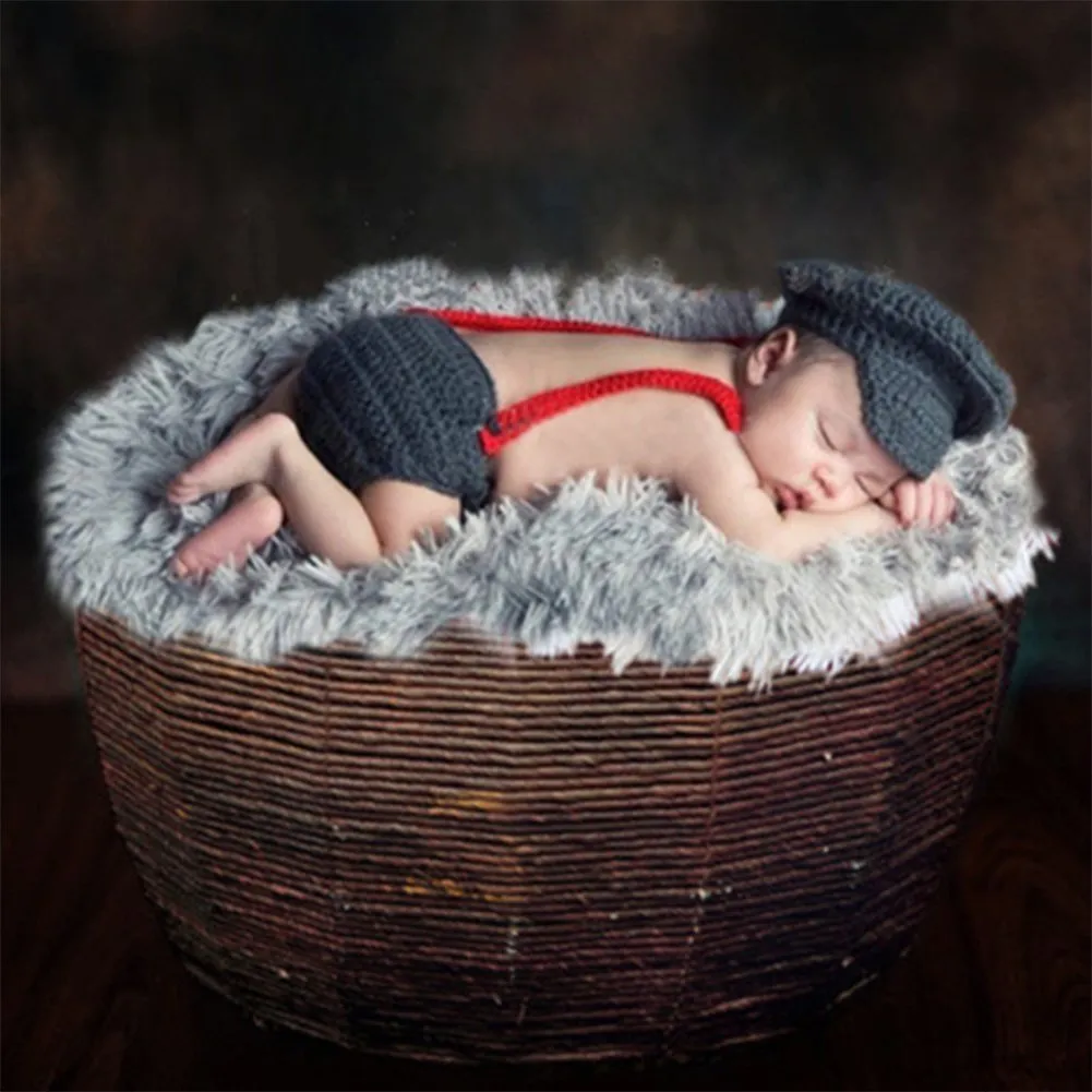 Babymoon Captain Newborn Photography Crochet Outfit Costume