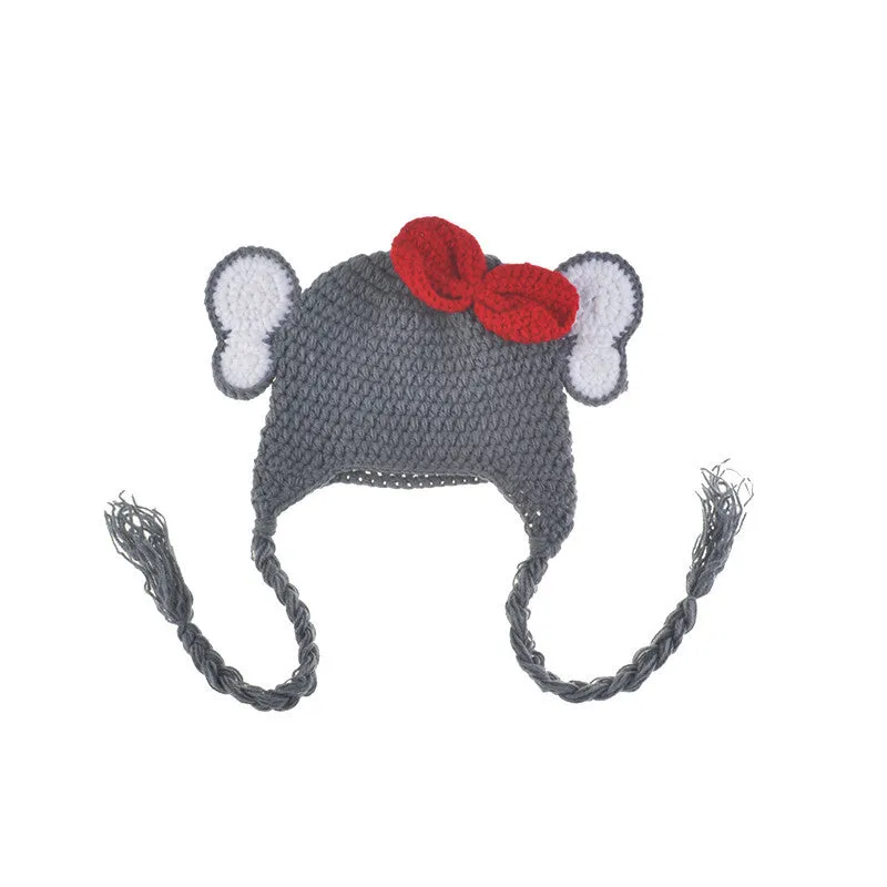 Babymoon Elephant Newborn Photography Crochet Outfit Costume