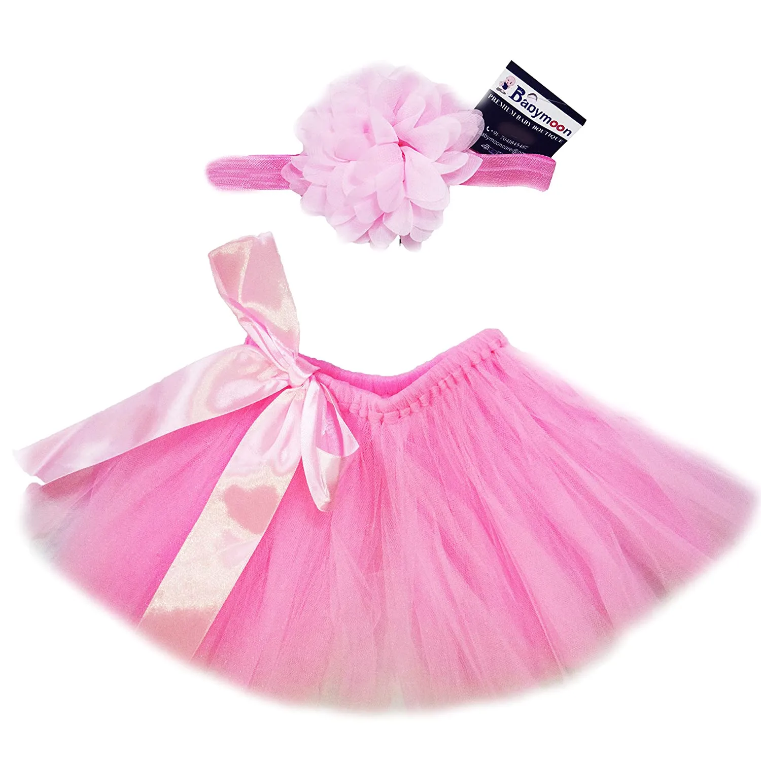 Babymoon Tutu Skirt Newborn Photography Outfit Costume - Pink