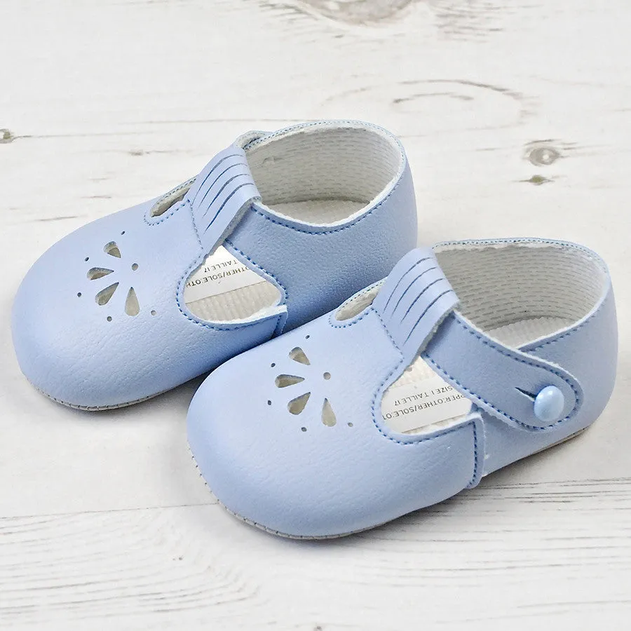 Baypods - Baby pram shoes, pale blue, B617