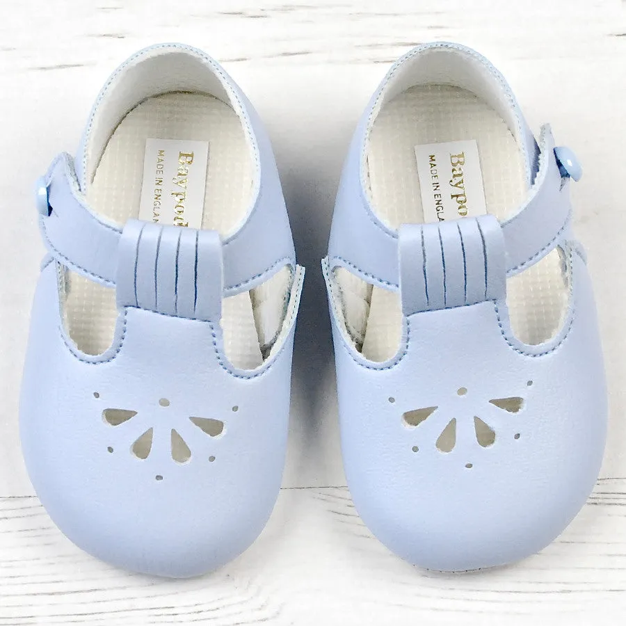 Baypods - Baby pram shoes, pale blue, B617