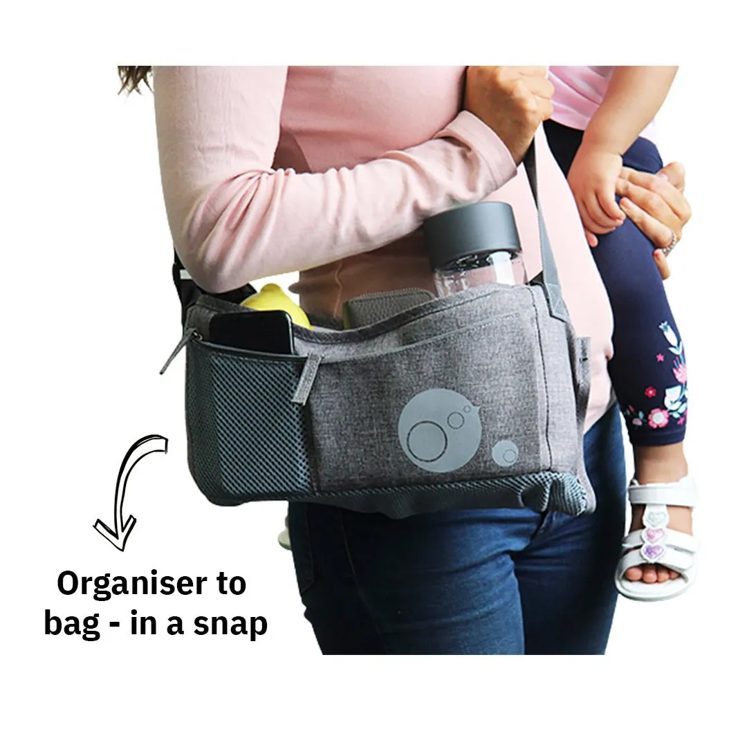 b.box Stroller organiser grey touch of heather