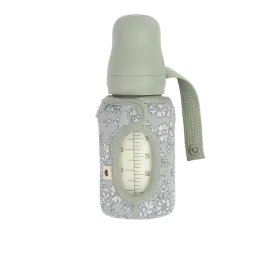 Bibs - Liberty print Sage green bottle sleeve