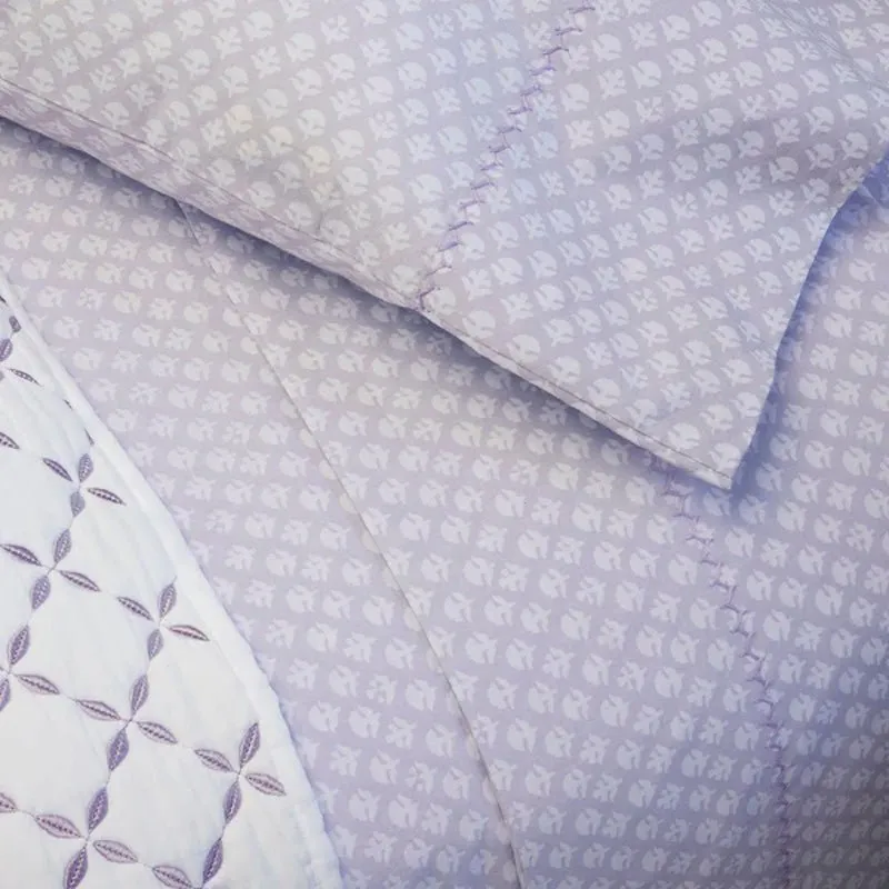 Bindi Lavender Organic Washed Sheet Sets by John Robshaw