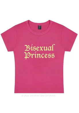 Bisexual Princess Y2K Baby Tee Cherrykitten