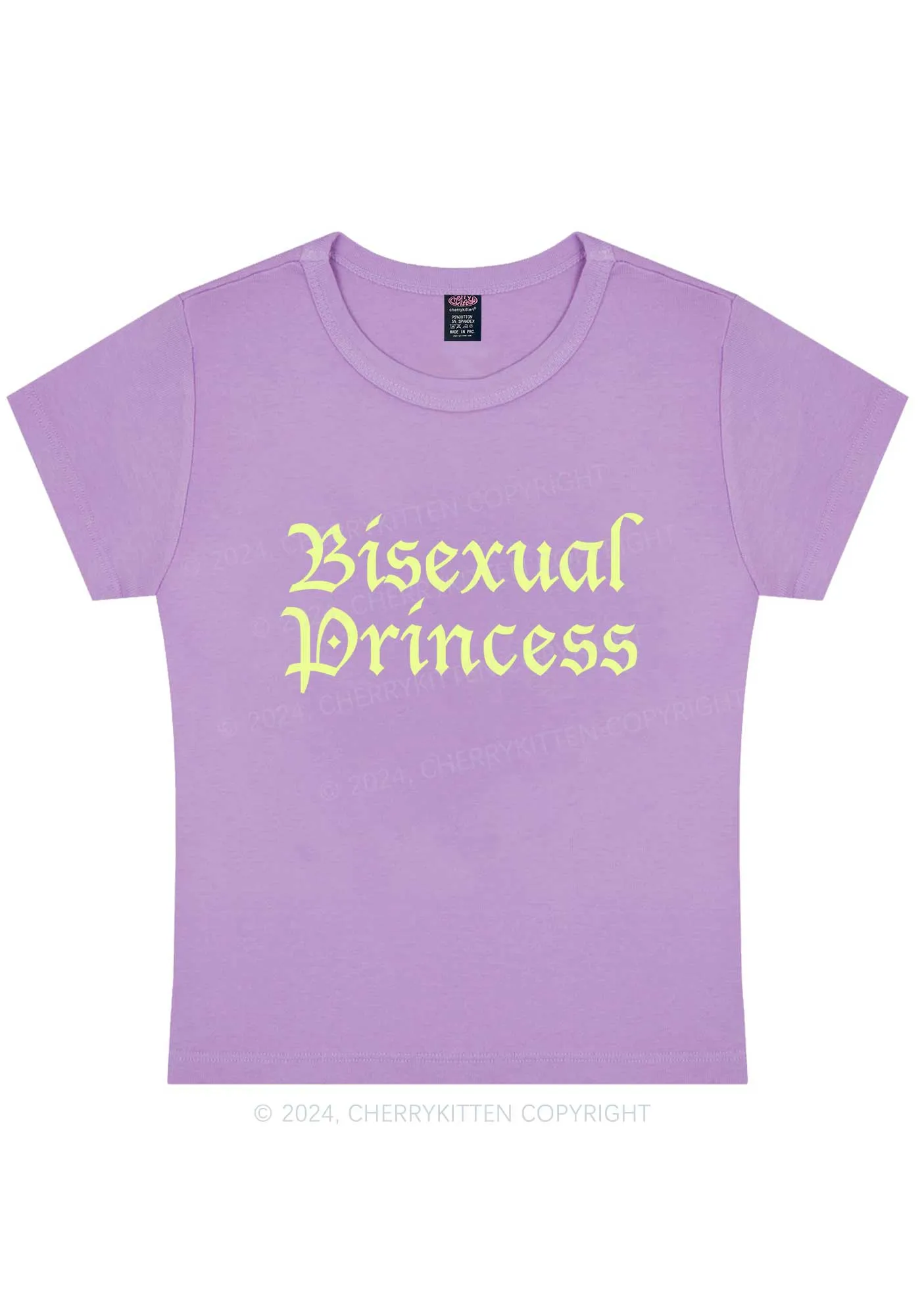 Bisexual Princess Y2K Baby Tee Cherrykitten