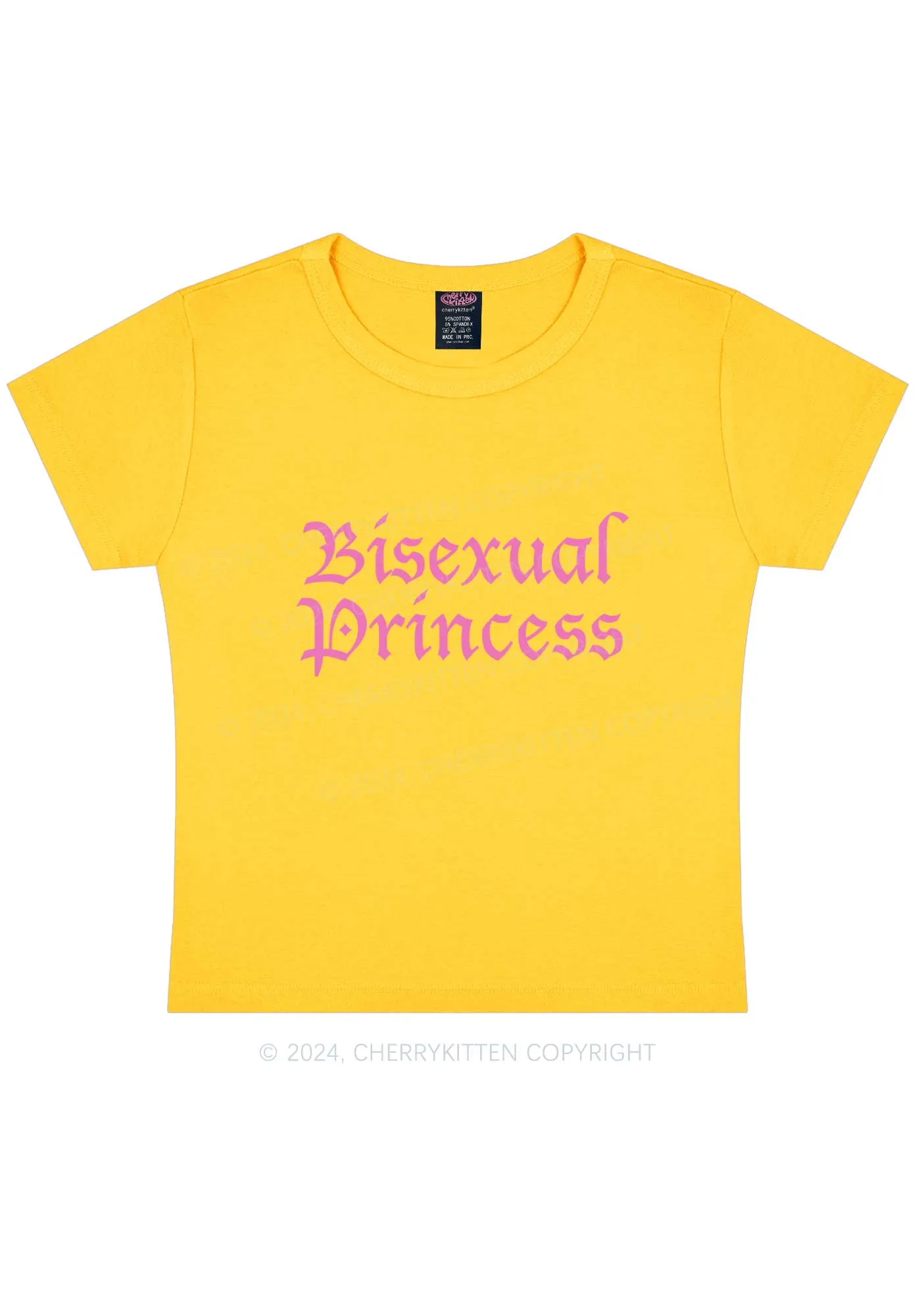 Bisexual Princess Y2K Baby Tee Cherrykitten