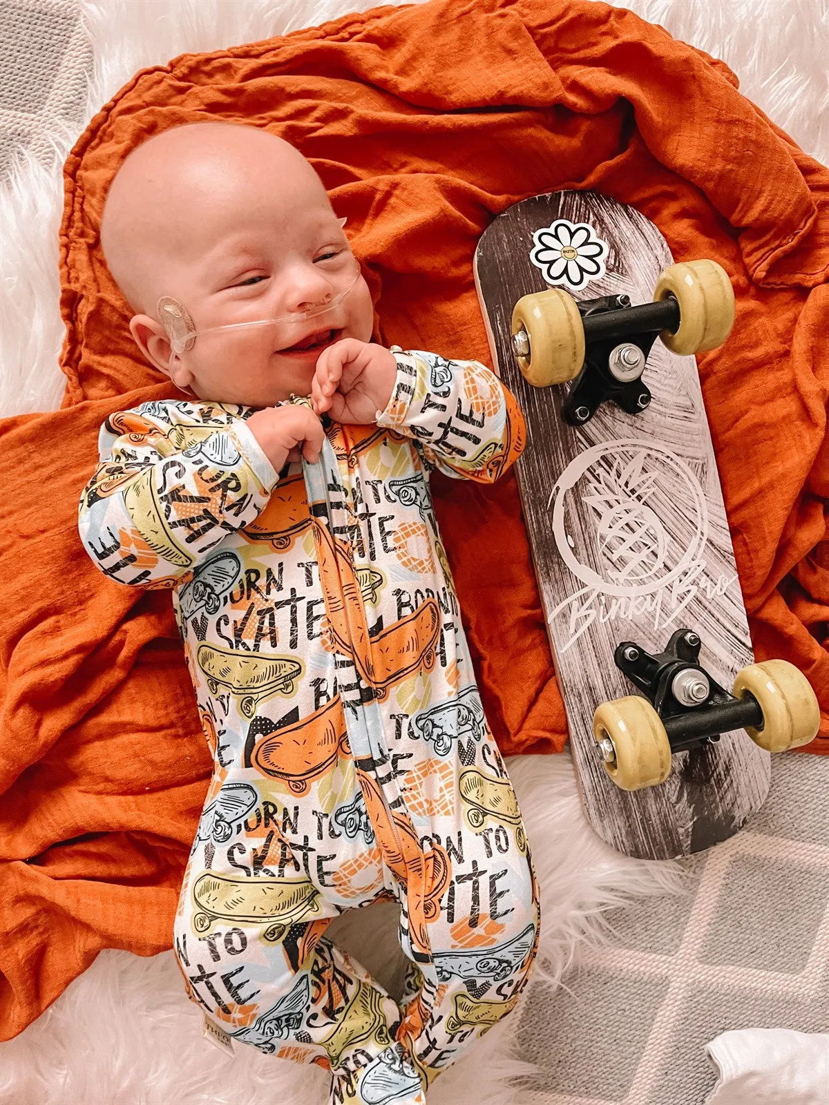 Boys Zippies Sleepers - Born To Skate