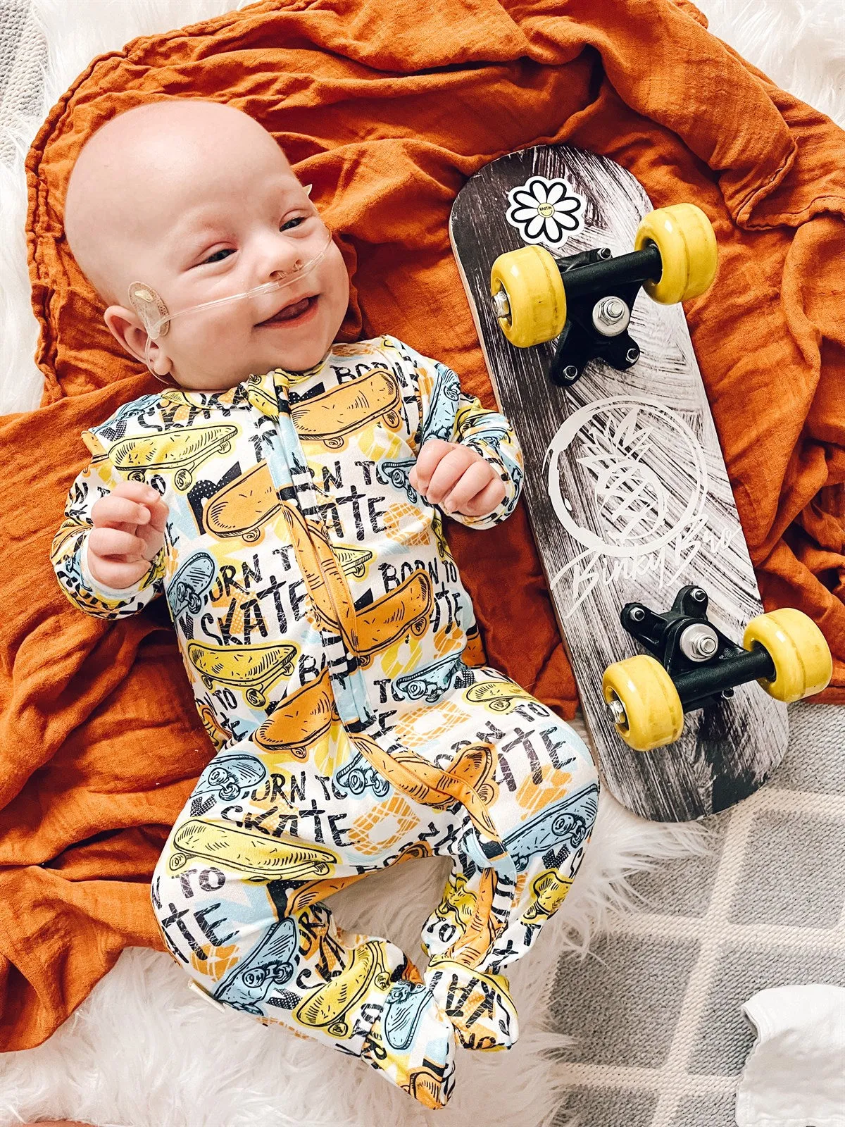 Boys Zippies Sleepers - Born To Skate