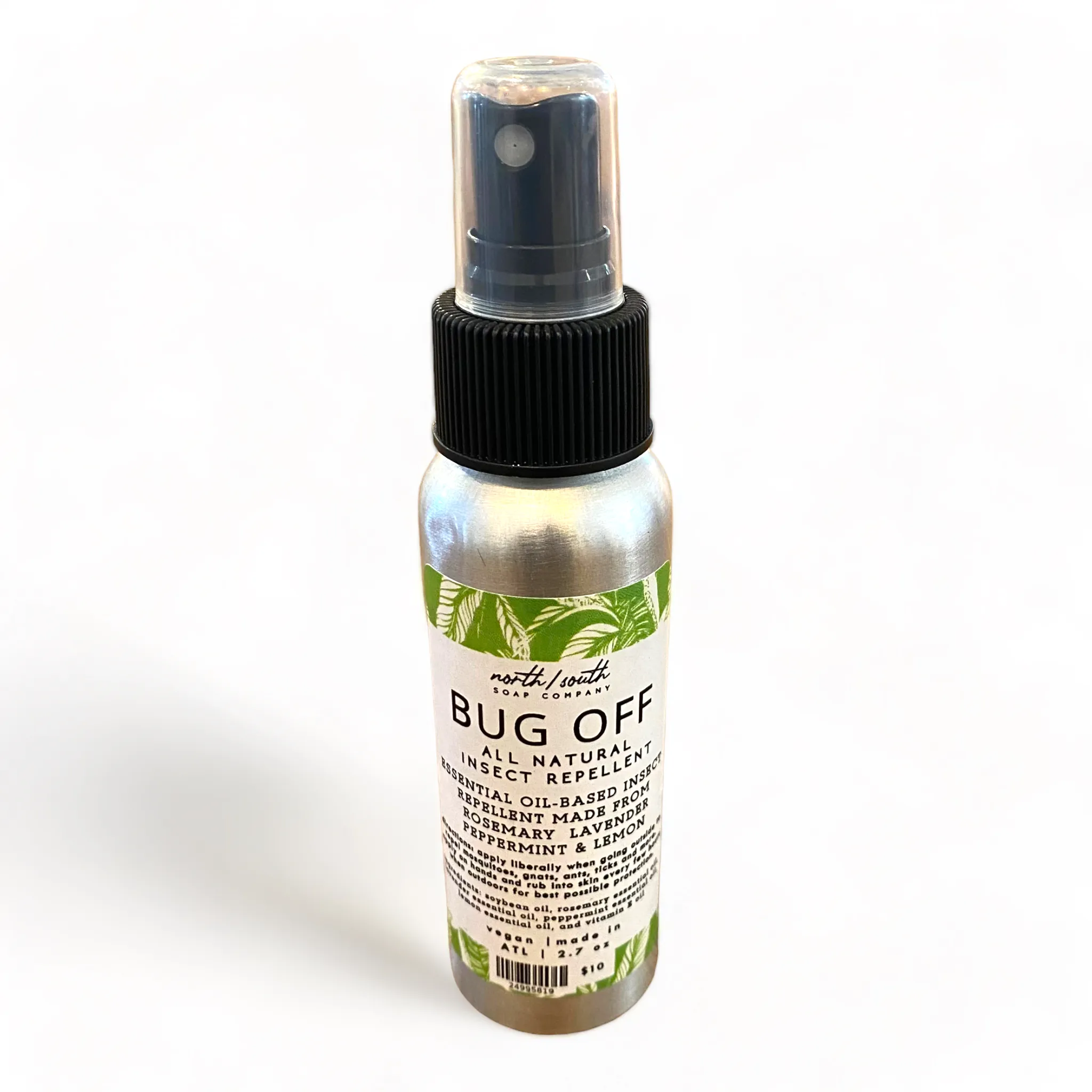 Bug Off All Natural Insect Repellent - Rosemary, Lavender, Peppermint and Lemon