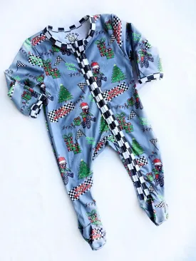 Christmas Zippies Sleepers - Motorcross Dirt Bike Holiday