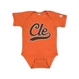 CLE Endzone Script  - Newborn & Infant Bodysuit