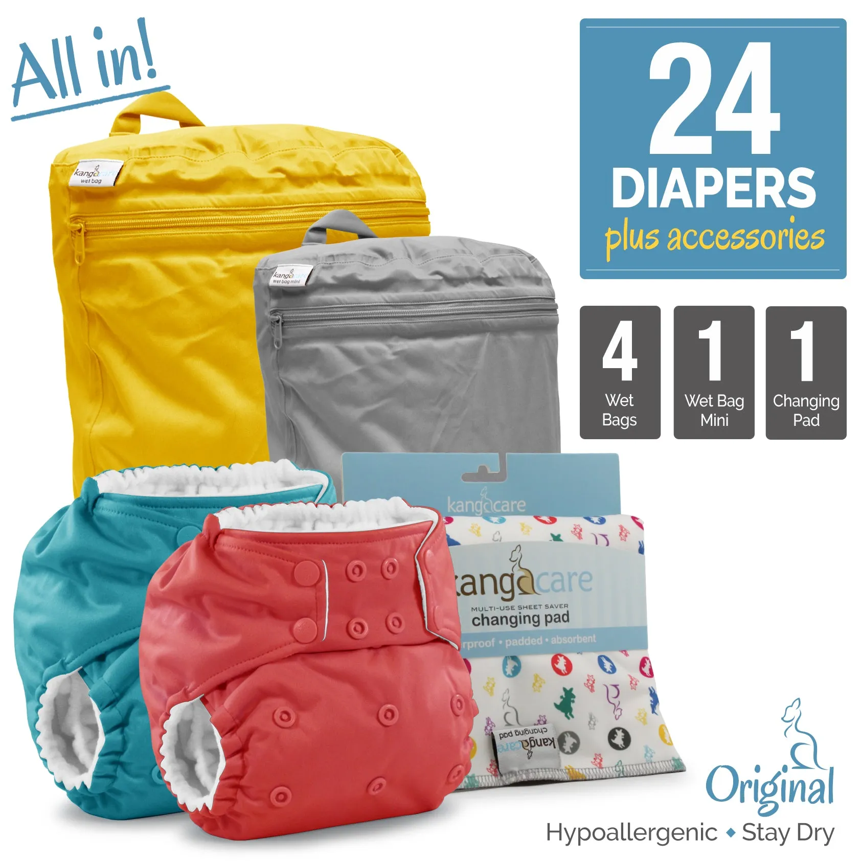 Cloth Diaper Bundle - All In - Original :: 24 pack 