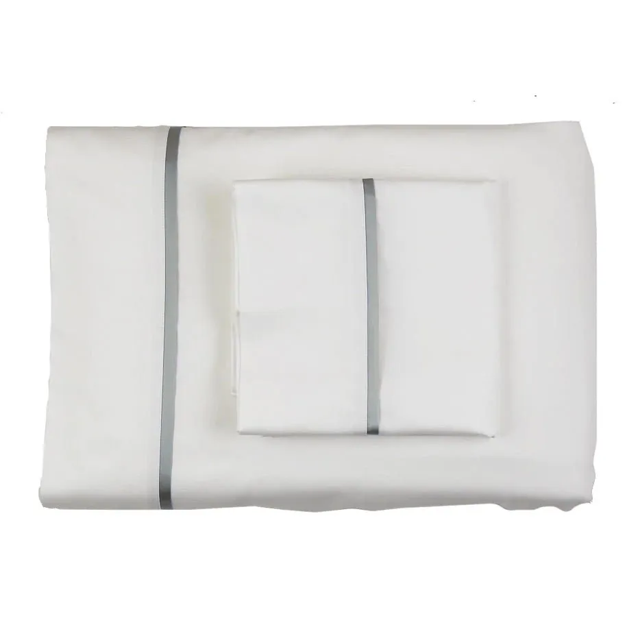 Cotton Sheet Sets with Charmeuse Trim by Ann Gish