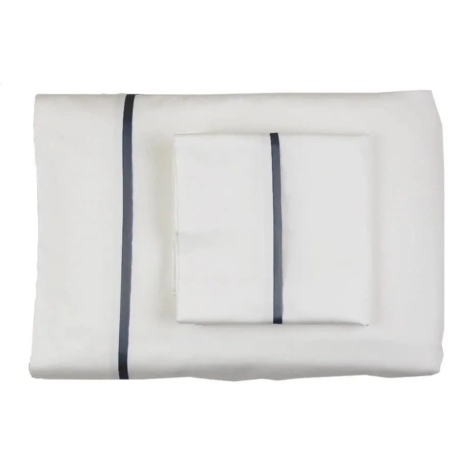 Cotton Sheet Sets with Charmeuse Trim by Ann Gish