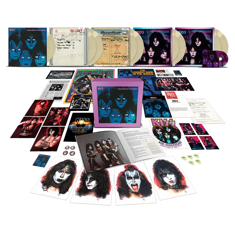 Creatures Of The Night 40th Anniversary 9LP Super Deluxe (Limited Edition Glow-In-The-Dark Vinyl)