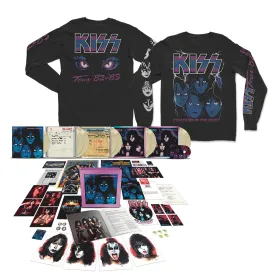 Creatures Tour '82-'83 Longsleeve   Creatures Of The Night 40th Anniversary 9LP Super Deluxe (Limited Edition Glow-In-The-Dark Vinyl) Bundle