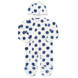 Dotty fleece onesie