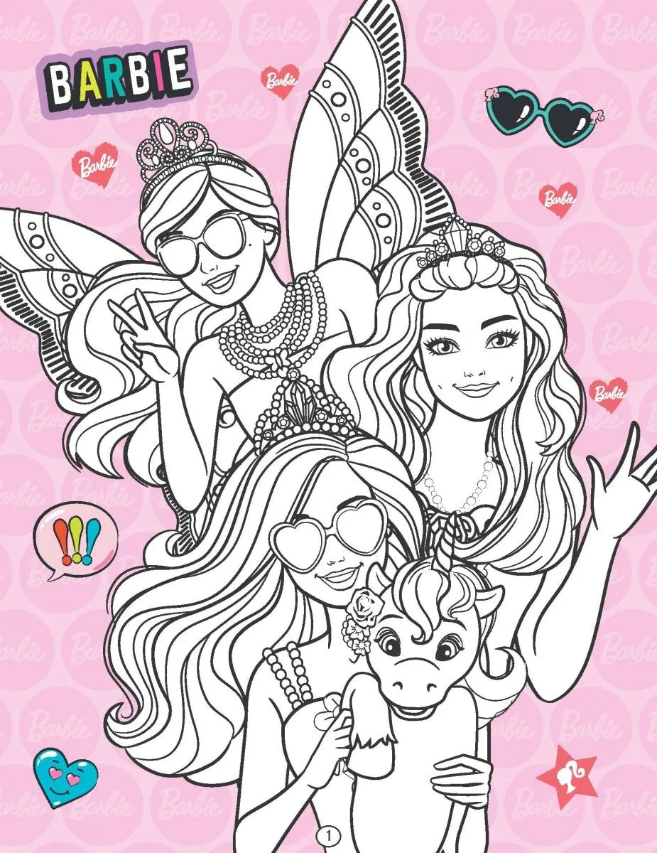 Dreamland Publications Barbie Colouring Book