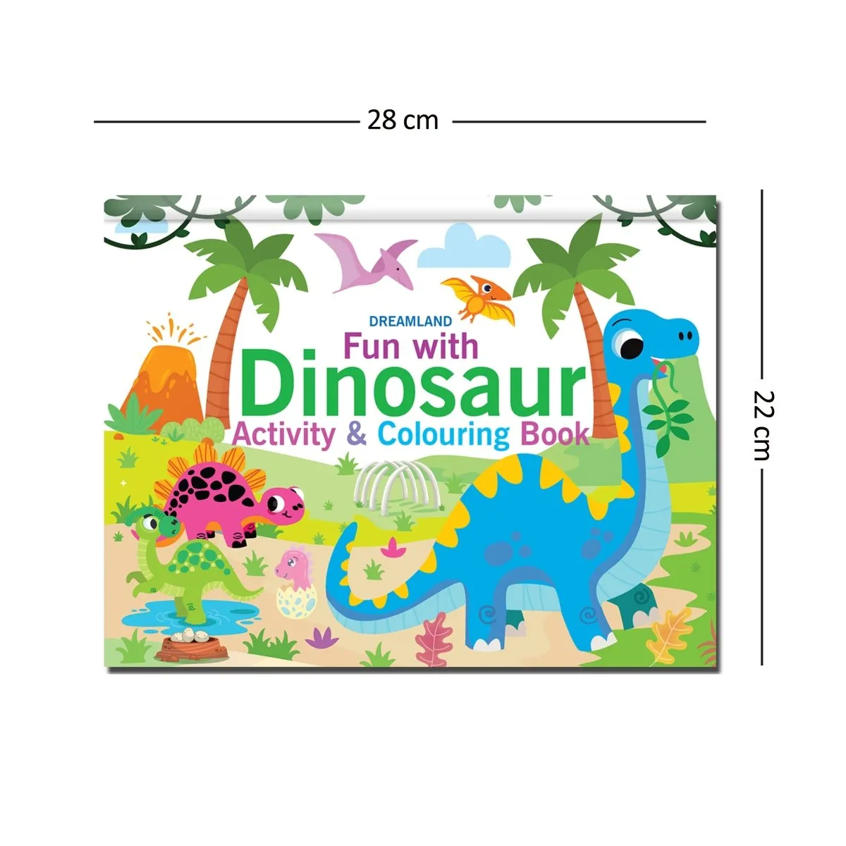 Dreamland Publications Fun With Dinosaur Activity & Coloring