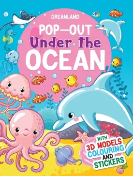 Dreamland Publications Pop-Out Under The Ocean-With Colouring Stickers