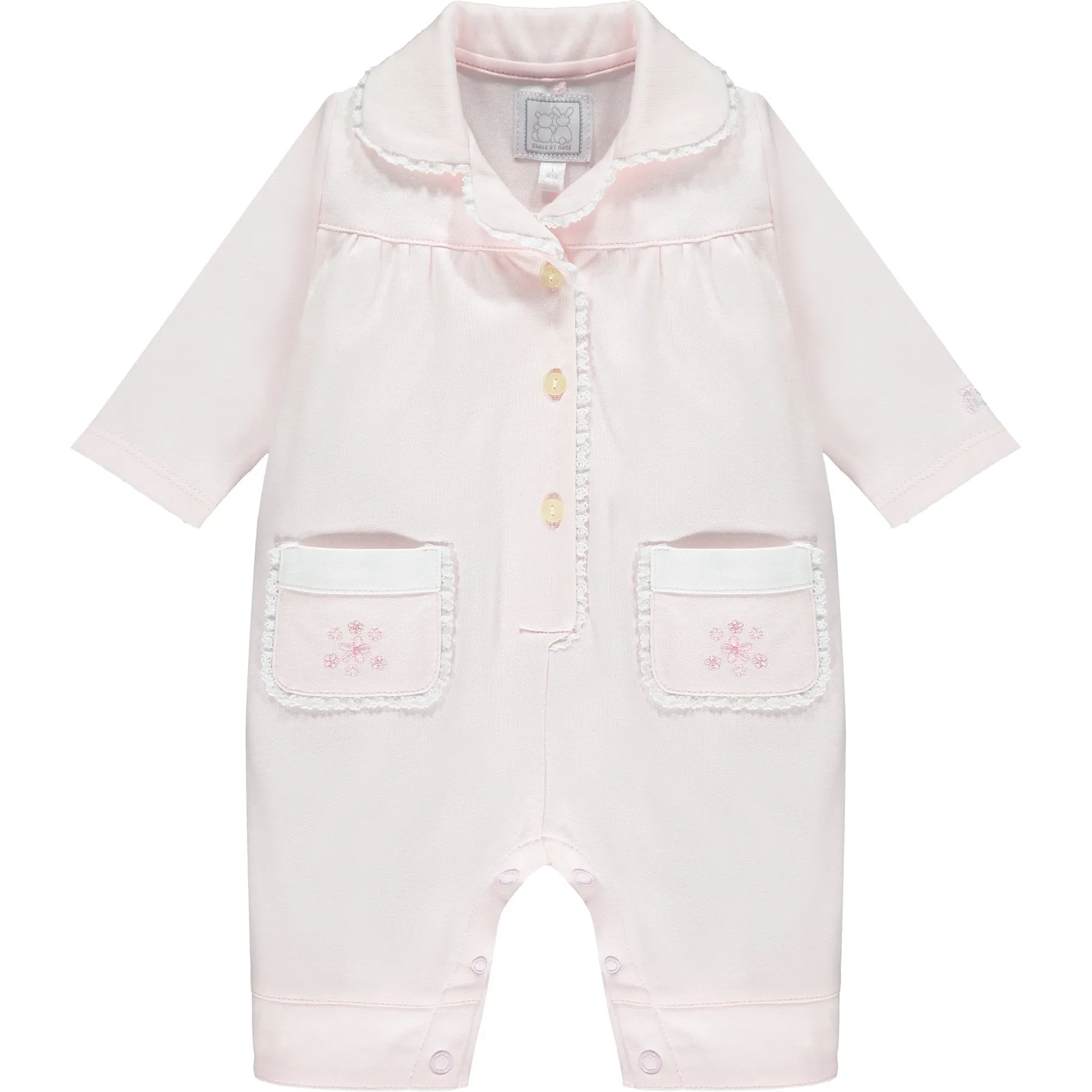 Emile et Rose - Pink All in one pyjama