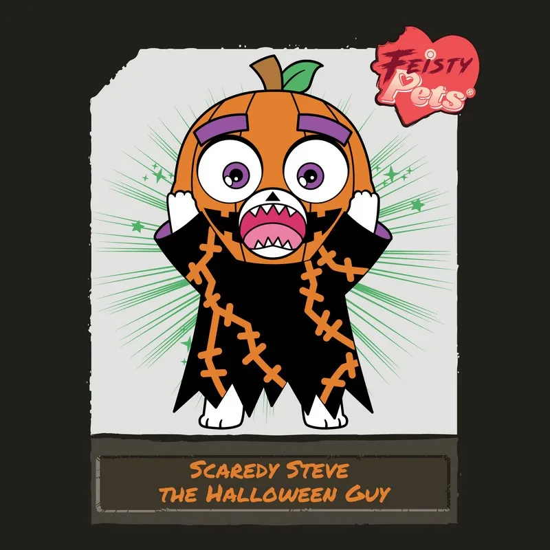 Feisty Pets® Scaredy Steve the Halloween Guy