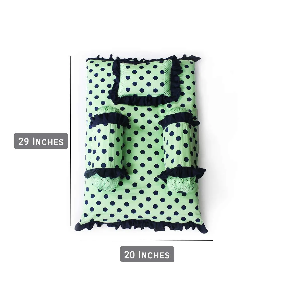 Green Polka - Kradyl Kroft 4 Pc Bedding Set