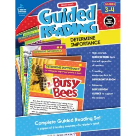 Guided Reading: Determine Importance Resource Book Grade 3-4