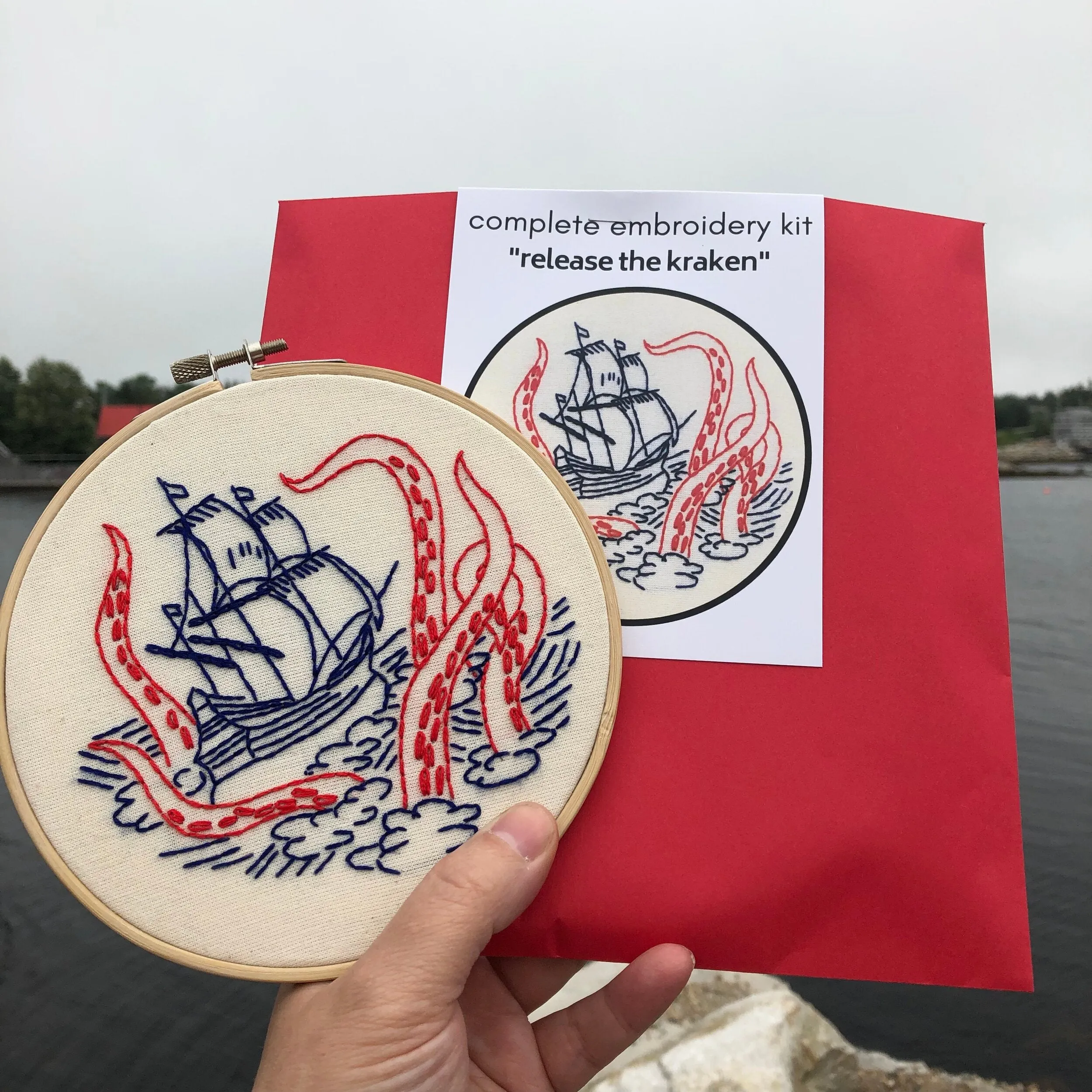 Hook, Line & Tinker Embroidery Kits