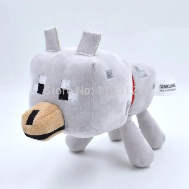 KISSWAWA Minecraft Plush Toys 16-26cm My World Zombie Ghost Doll Wolf Enderman Ocelot Stuffed Animals TNT Strange Sheep 15 style