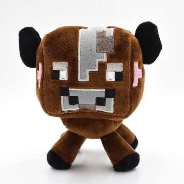 KISSWAWA Minecraft Plush Toys 16-26cm My World Zombie Ghost Doll Wolf Enderman Ocelot Stuffed Animals TNT Strange Sheep 15 style