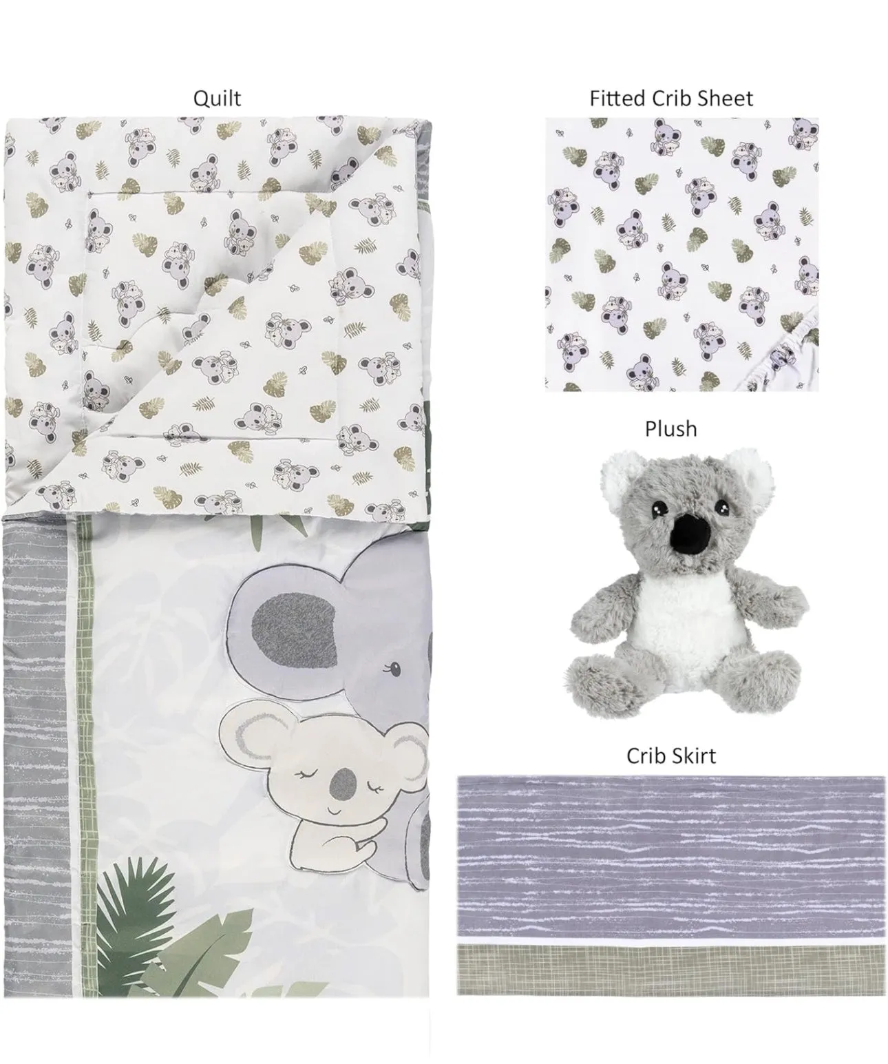 Koala Love 4pcs crib set