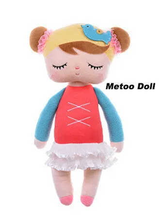 Metoo Dolls Angela rabbit 35cm baby plush toy doll sweet cute stuffed toys Dolls for kids girls Birthday/Christmas Gift